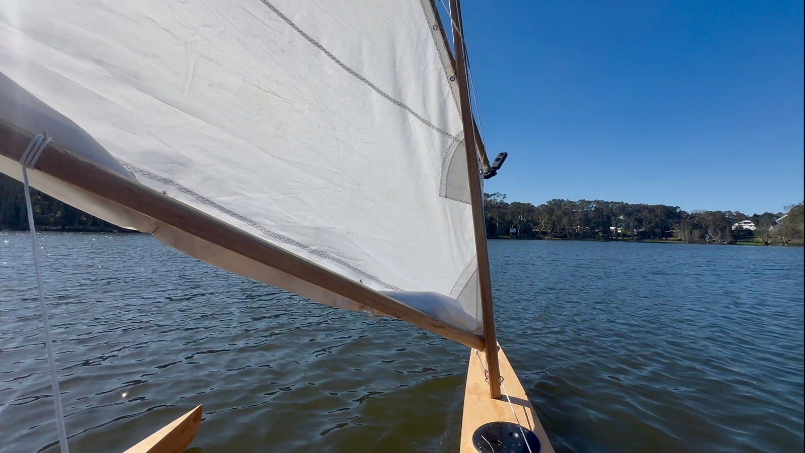 First sail on the Avoca Outrigger
